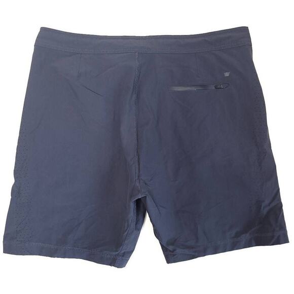 Mack Weldon Nylon Shorts Mens XL 4 Way Active Navy Stretch Drawstring Athleisure - Picture 5 of 6